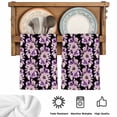 thumbnail image 5 of Purple Floral Kitchen Towels Set of 4, Abstract Watercolor Flower Leaf Plant Absorbent Dish Towels for Kitchen, Microfiber Hand Towel, Quick Drying Tea Towel for Cleaning Decorative Dishcloths, 5 of 7