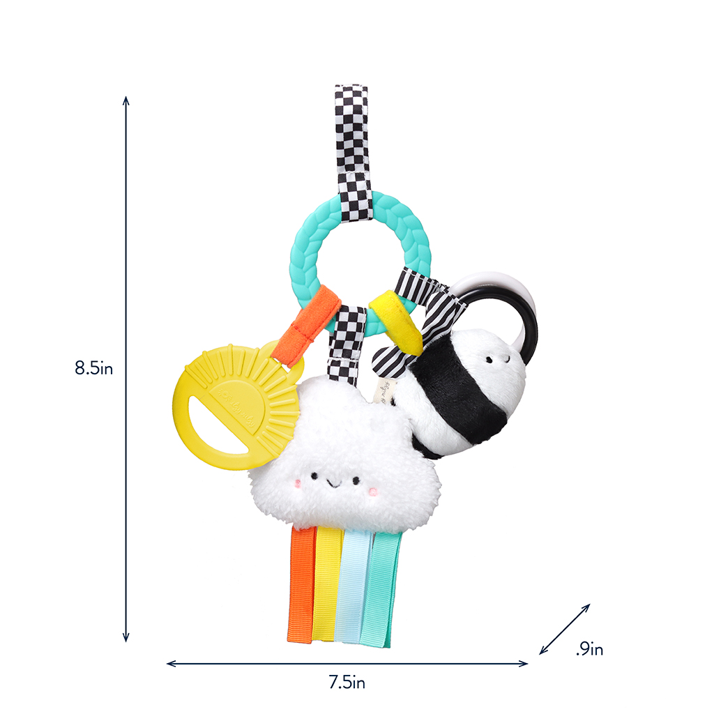 Itzy Ritzy Bitzy Busy Ring High Contrast Teething Toy photo 7