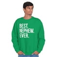 thumbnail image 5 of Best Nephew Ever Family Aunt Uncle Men's Crewneck Sweatshirt Brisco Brands M, 5 of 6
