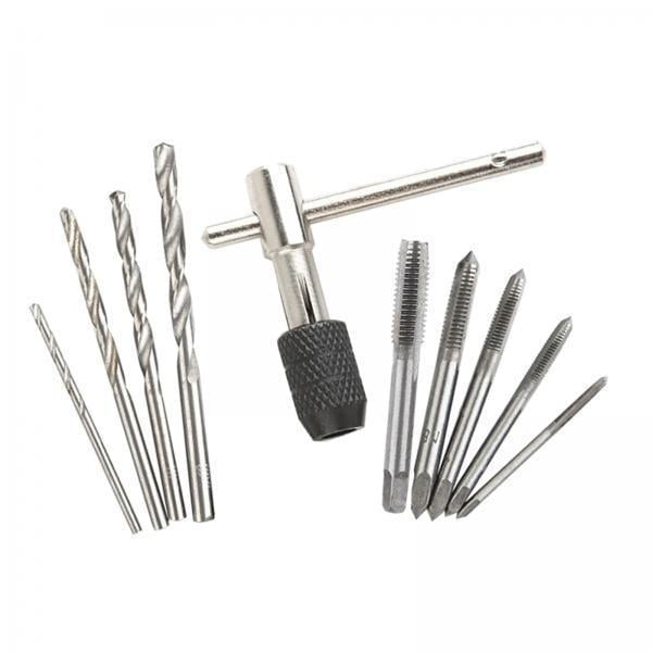 Juego De 2 Machos De Roscar Manuales, Machos De Roscar, Llave En T, Escariador, Broca Helicoidal, 10 Piezas