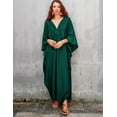 thumbnail image 4 of Bsubsaech Women Plus Size Kaftan Swimsuit Cover Up Long Maxi Dress Casual Loose Caftan Summer Beach Dress, 4 of 7