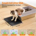 Cat Litter Mat 24x18 Inch, Double Layer Honeycomb Non-Slip Waterproof ...