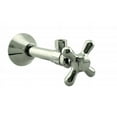 thumbnail image 6 of Westbrass Cross Handle Angle Supply Valve with 5 inch Copper Sweat Extension Tube, Polished Nickel, 6 of 6