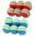 thumbnail image 1 of Pelotas de juguete para gatos VOVIGGOL Rainbow Soft, espuma EVA de 3,5 cm, paquete de 12, 1 of 8