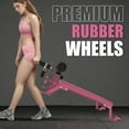 thumbnail image 2 of Banco Nordic Ajustable con Ruedas – Entrenamiento de Piernas, Glúteos e Isquiotibiales – 204 kg – Compacto – Gimnasio en Casa –  rosa, 2 of 7