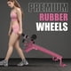 thumbnail image 2 of Banco Nordic Ajustable con Ruedas – Entrenamiento de Piernas, Glúteos e Isquiotibiales – 204 kg – Compacto – Gimnasio en Casa –  rosa, 2 of 7