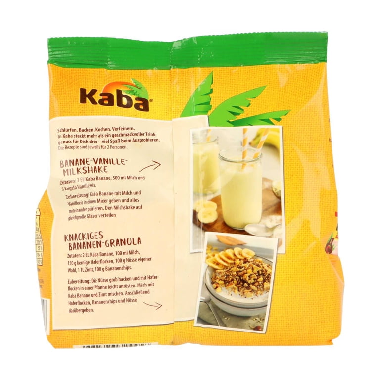 KABA milk drink mix: BANANA Refill bag 400g - Walmart.com