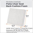 thumbnail image 1 of XNKOLMJ Coussin de Mobilier de Patio Extérieur en Mousse 25, x 20, x 4, 1 of 4
