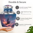 thumbnail image 3 of MUKTIVE Crow Cremation Urns for Adults Humans - Blue Funeral Urns for Adult Ashes Men - Sunset Large Urn for Human Remains - 10 Inch Memorial Urn for 2 Adults Ashes, 3 of 7