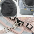 thumbnail image 6 of Gustave Dog Plaid Chest Harness and Leash Set Reflective Breathable Mesh Pet Vest Puppy Soft Padded Adjustable Harness Straps for Small, Medium, Large Dogs Cat "Gray, XL", 6 of 13