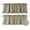 Taupe, variant on Aiking Home Collection Solid Kitchen Valances, Taupe, 2-Panels Curtains, 56” x 16” (2 Panels)