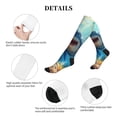 thumbnail image 5 of Lsque Colorful Underwater Shark Pattern Sport Compression Socks for Men & Women 15-20 mmHg Knee High Nurse Pregnant Running Medical and Travel Athletic, 5 of 6