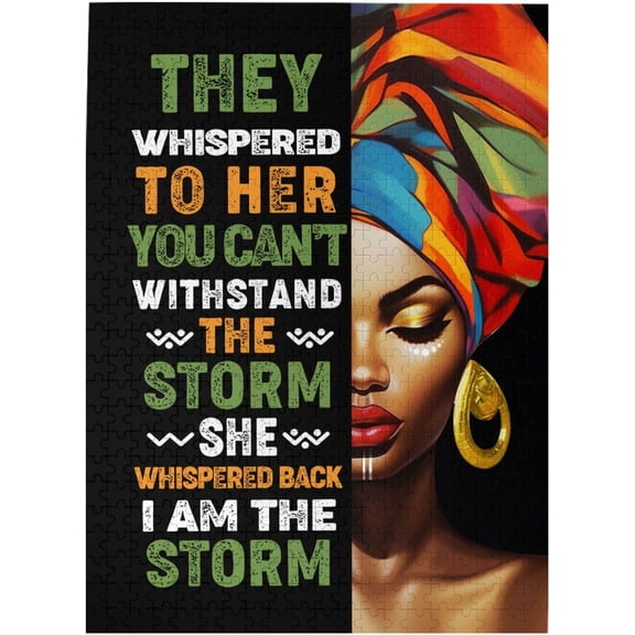 Jigsaw Wooden puzzle 1000 pieces Black Women Puzzles African American Jigsaw Puzzles for Adults Art Wooden Puzzles Fun Inspirational Black Educational Intellectual 500 Piece
