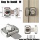 thumbnail image 3 of Gate Latch Slide Bolt Latches Lock,safety Double Sided Gate Hardware,brushed Finish, 3 of 5