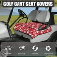 thumbnail image 3 of Whosucclay Santa Golf Cart Seat Protector, Elastic Storage Pockets Golf Cart Seat Cover for More 2 Person Seats Thick Golf Cart Seat Towel Blanket, 52.36" x 32.28", 3 of 7