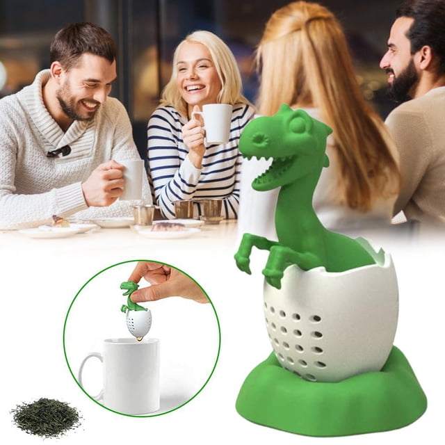 Té De Dinosaurios Creativo, Infusor De Té De Silicona, Filtro De Té Resistente A Altas/Bajas Temperaturas Para Té, Especias Y Café Yuarrent HA044622-01
