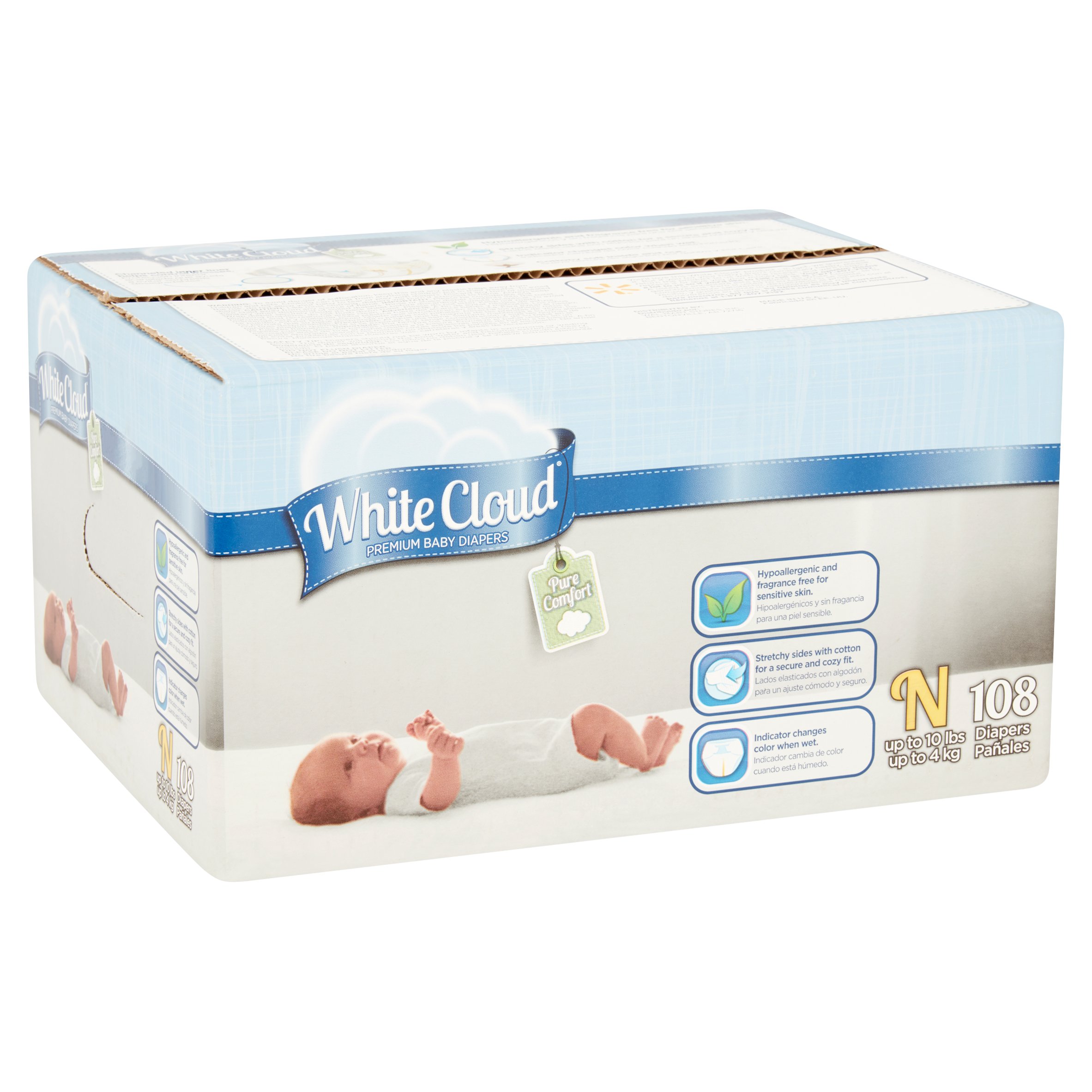 White Cloud Diaper Club Box, Newborn,108 ct - image 2 of 5