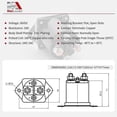 thumbnail image 2 of 36V Golf Cart Solenoid Valve 4 Terminal Electric Start Solenoid Valve Compatible with Club Car Ds 1976-1998, 2 of 5