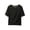 Black, variant on KyCheLot Womens Plus Size T-Shirts Solid Color Round Neck 1/2 Length Sleeve Tops Summer Beach Vacation T-Shirts