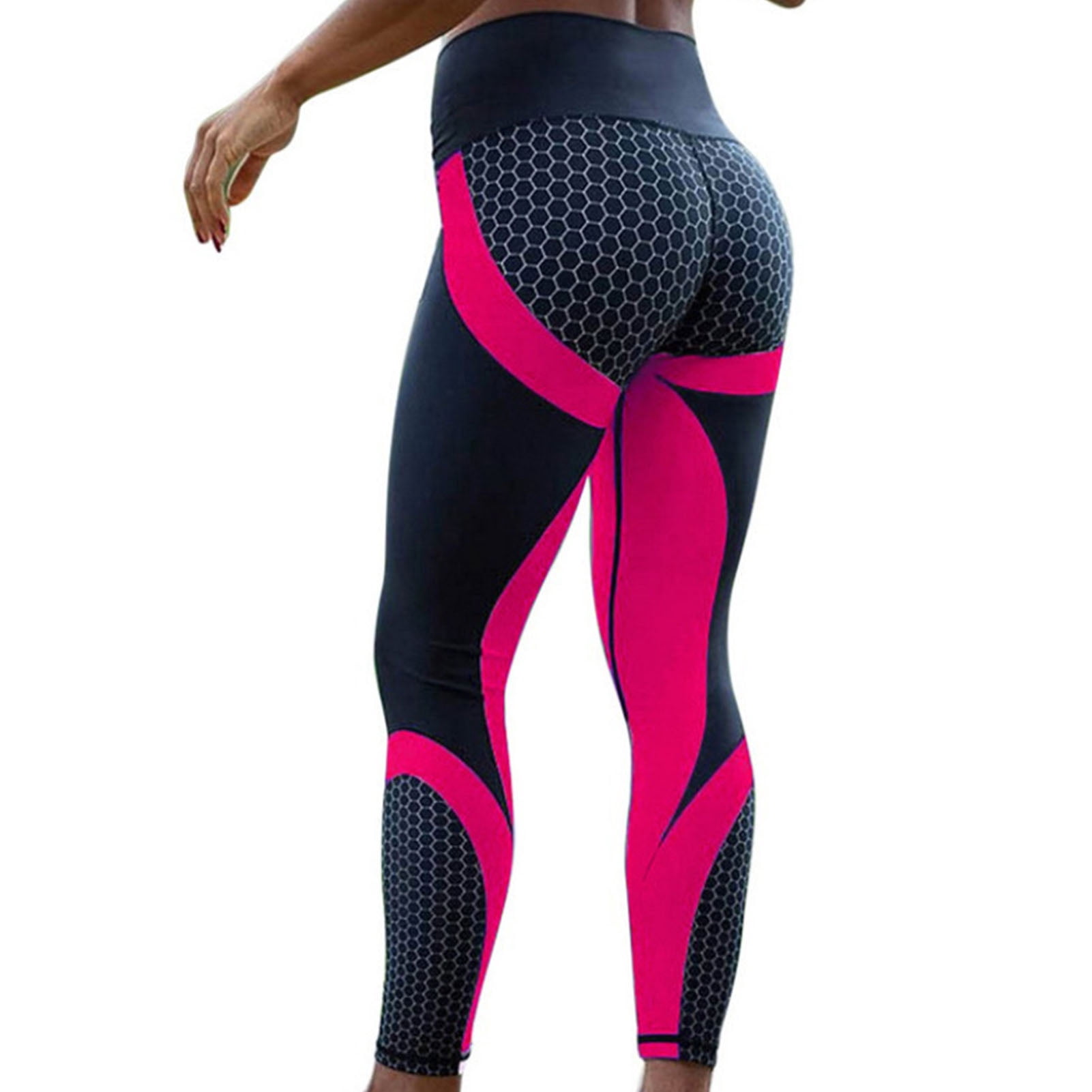 High Waist Yoga Pants Printed Butt 