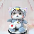 thumbnail image 1 of Animal de peluche de gato de 30 cm CUTICAT GRIS Peluches, 1 of 8
