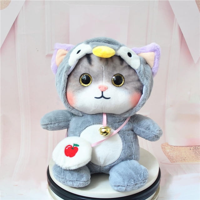 Animal de peluche de gato de 30 cm CUTICAT GRIS Peluches