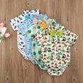 thumbnail image 6 of Coduop Infant Baby Boy Summer Gentleman Bowtie Short Sleeve Romper Bodysuit Jumpsuit, 6 of 6