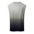 thumbnail image 4 of Linfrsh 2025 New Men's Print Tank Top Casual Sports Sleeveless Round Neck Tank Top Shirt Mens Tank Tops Grey,XL, 4 of 4