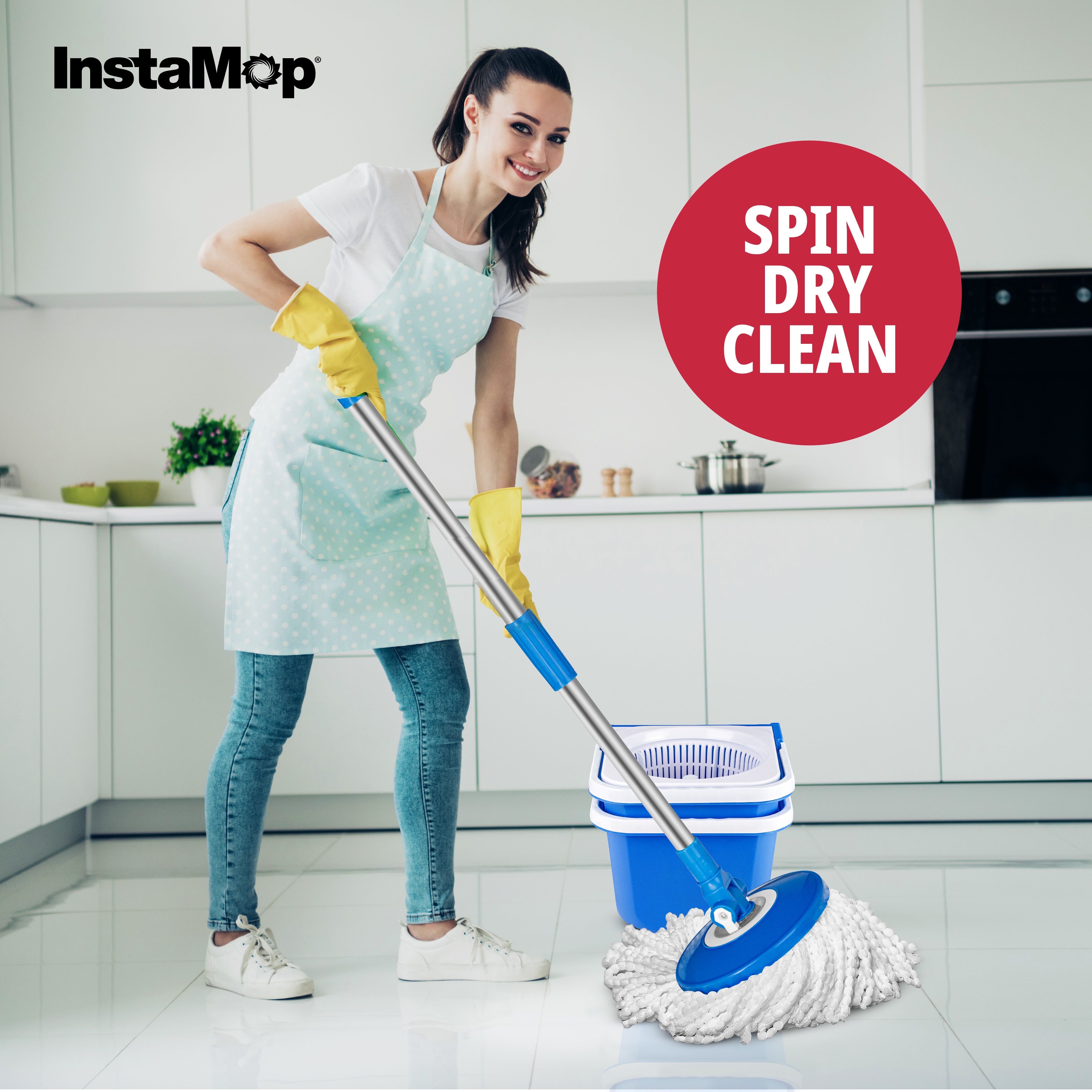 Insta Mop Spin Mop and Bucket with Wringer Set photo 8