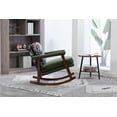 thumbnail image 5 of Timbernest Rocking Chair Accent Chair Reading Armchair for Living Room, Bedroom, Sunroom, Antique Green, 5 of 8