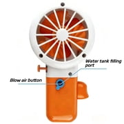 Blue Handheld Prank Water Gun, Rechargeable Portable Misting Fan, Outdoor Water Games, 1 Pc
