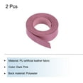 thumbnail image 3 of Leather Straps Strip Belt 1.5cm(0.6" Width) Leather Strips String Dark Pink for DIY Craft, Key Chains, Pack of 2, 3 of 5