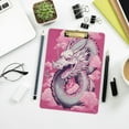 thumbnail image 7 of Acrylic Clipboards with Low Profile Clip, A4 Standard Size 9" x 12.5" File Holder for Writing Drawing, Clip Boards for Doctors Offices, Chinese Dragon Gifts, 7 of 7