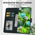 thumbnail image 5 of Allytechgroup for iPhone XR Case with Credit Card Slot, RFID Blocking PU Leather Flip Wallet Case for Women Girls Shockproof Protective Case Cover for iPhone XR, Black, 5 of 6