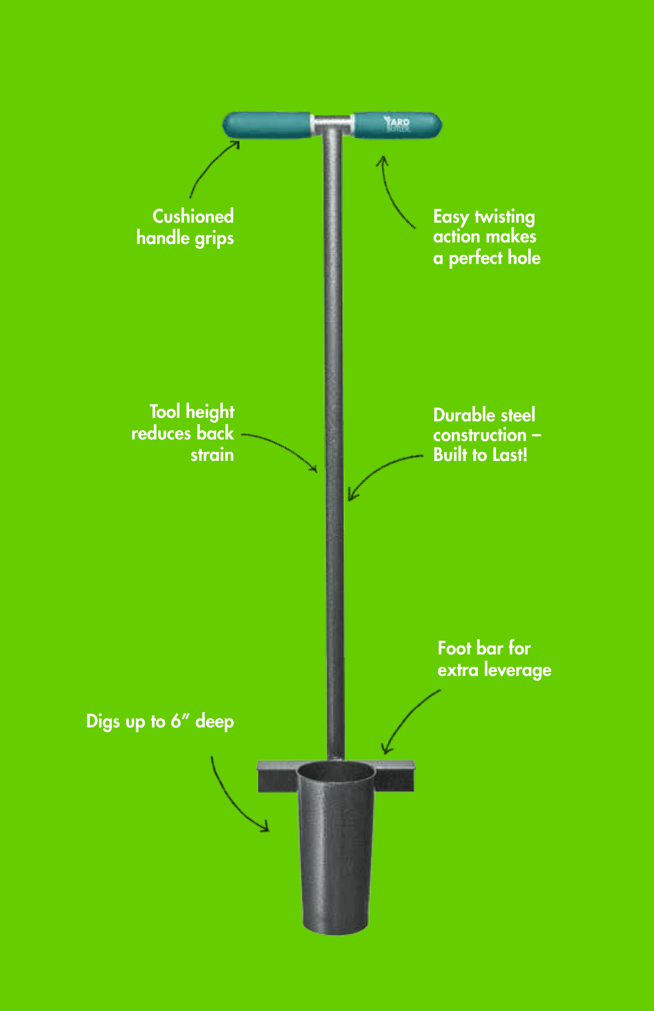 2 x Essentials Long Handle Bulb Planter