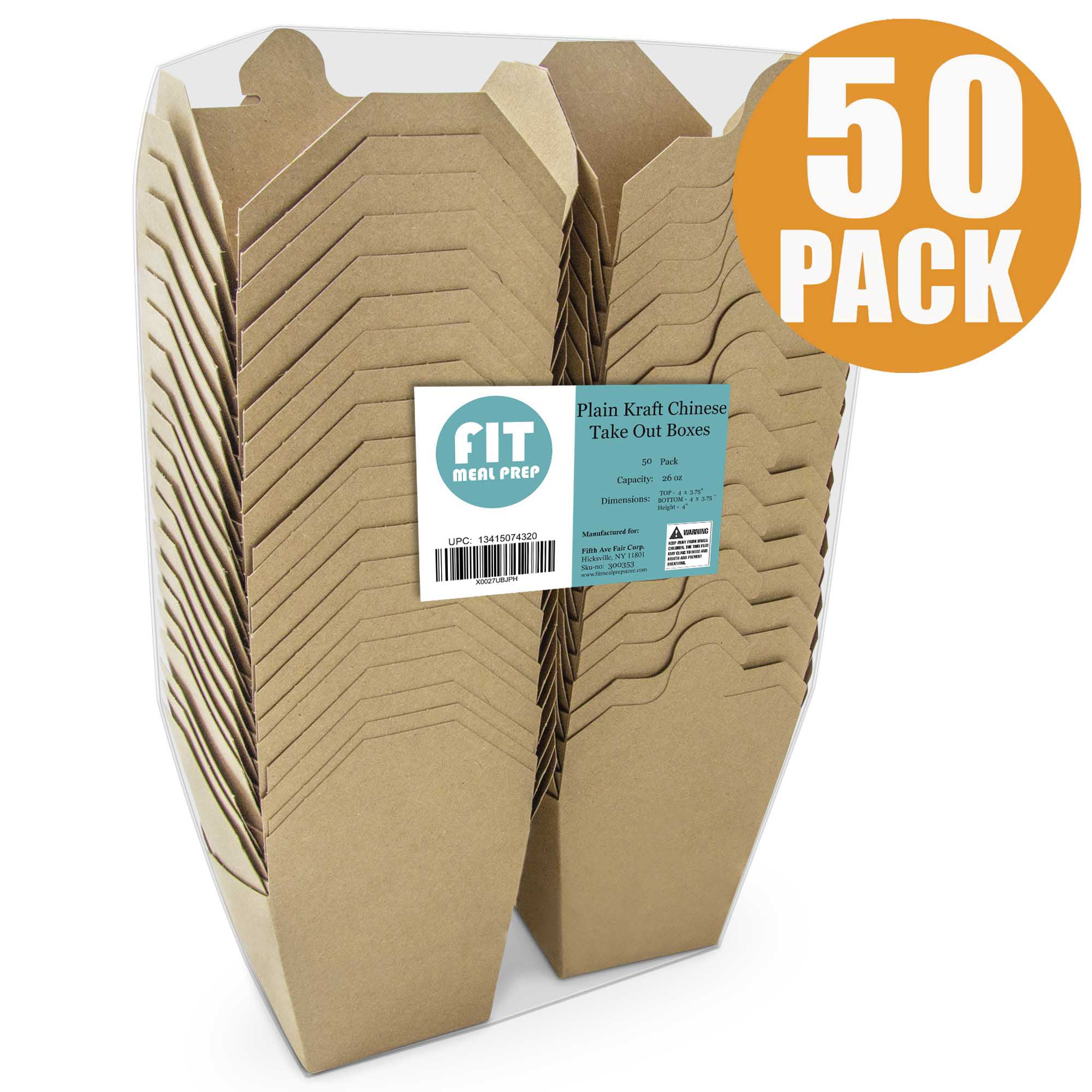 80 Pack Take Out Food Containers 26 Oz (780ML) Disposable Kraft Paper Take  Out Box Microwaveble Leak and Grease Resistant (26OZ)