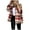 Red#A, variant on Women's Casual Fashion Flannel Jacket Button Down Plaid Color Matching Pocket Plus Fleece Shacket Lapel Collar Loose Coat Shirt Fall Jacket Shackets Brown M