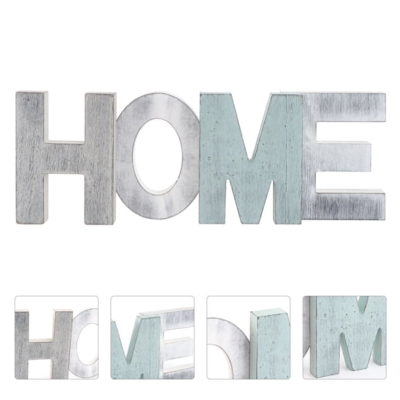 WHAMVOX Wood Home Letters Decoration for Wall Assorted Color Stylish and Practical for Home Office Desk