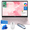Pink, variant on HP 14" Ultra Thin Laptop, Intel Quad-Core Processor, 16GB RAM, 192GB (128GB eMMC+64GB SD Card), Windows 11 Home, 1 Year Microsoft Office 365, Lightweight Notebook for Work or School, Gift Set(Purple)