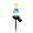 B-930627VV, variant on The Year Without Santa Claus Heat Miser 17.7 Inch Solar Garden Stake Light, Retro Holiday Fire Character Outdoor Pathway Decor