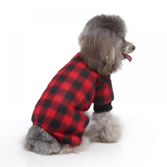 Prettyui Pet Plaid Pajamas Soft Lovely Pajamas For Dogs