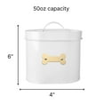 thumbnail image 4 of Park Life Designs Cheshire Pet Treat Canister with Bone Motif, Silicone Gasket & Secure Lid, 4 of 5