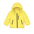 thumbnail image 4 of ATOGUTA Boys Puffer Coat Winter Fleece Jacket Zip Up Hooded Puffer Quilted Kids Outerwear Jacket for Boys Size 1T-14 Yellow, 4 of 6