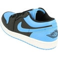thumbnail image 3 of Men's Air Jordan 1 Low Black/Black-University Blue (553558 041) - 13, 3 of 5
