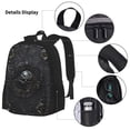 thumbnail image 3 of Disketp Ornate Dark Skull Book Mochila Estampada de Gran Capacidad con Lonchera y Estuche, Set de 3 Piezas para Estudiantes, 3 of 7