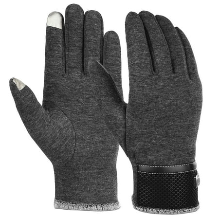 Winter Warm Gloves-Fitbest Mens Womens Thick Warm Mittens Cold Weather Gloves Touch Screen (Best Winter Gloves 2019 Men)