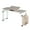 White 120CM, variant on Soonbuy Overbed Table with Wheels, 31.5 /47.24 inch Laptop Desk Cart, Table Over The Bed Table Adjustable Height and Length for Hospital and Home use