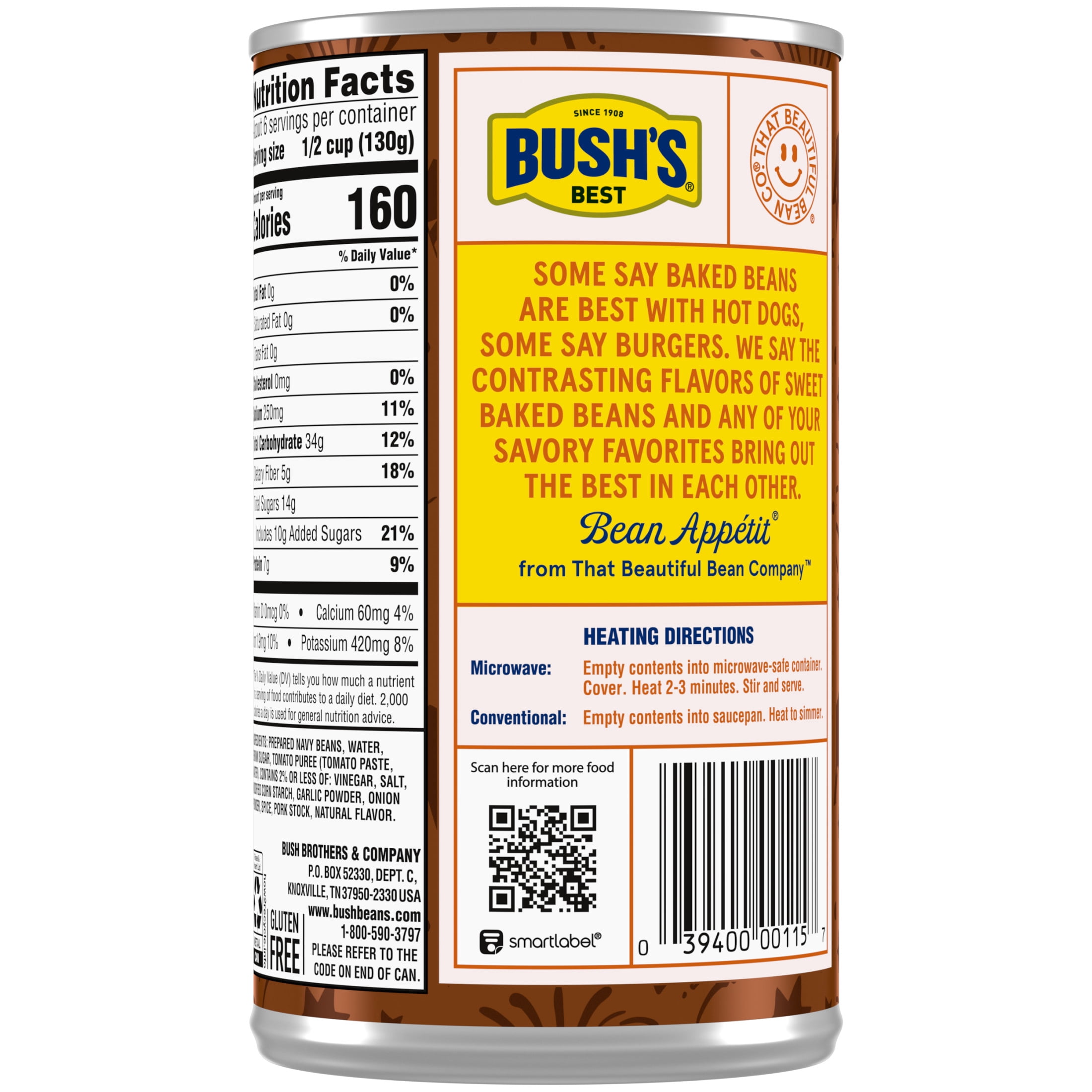 Bush's Rocket Pop Flavored Baked Beans, Limited Summer Edition Canned Beans, 28 oz Can