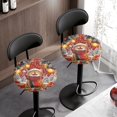thumbnail image 3 of Chririnla Washable Round Bar Stool Covers for Restaurant Dining Room, Polyester Circle Bar Round Stool Covers with Stretch, 3 of 6