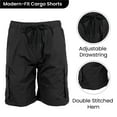 3Pack Men's Moisture Wicking Performance Quick Dry Cargo Shorts